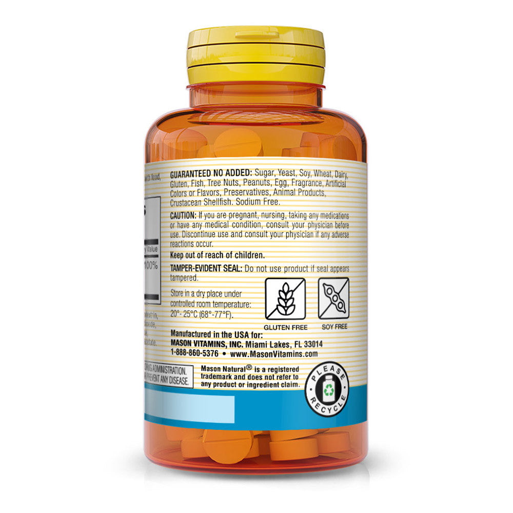 Mason Natural Magnesium 200 Mg Dietary Supplement Tablets - 100 Ea