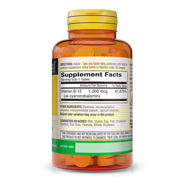 Mason Natural Vitamin B-12 1000 Mcg Sublingual Tablets - 100 Ea