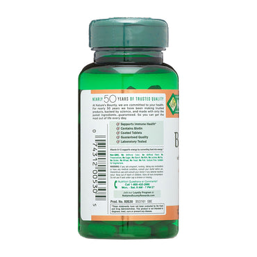 Natures Bounty High Potency Time Released B Complex Tablets, 125 Ea
