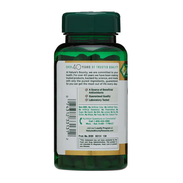 Natures Bounty Green Tea Extract 315 Mg Capsules, 100 Ea