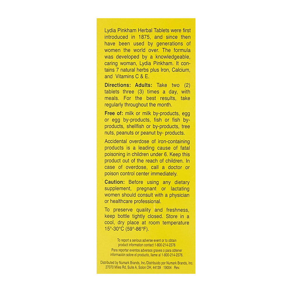 Lydia Pinkham Herbal Supplement Tablets - 150 Ea