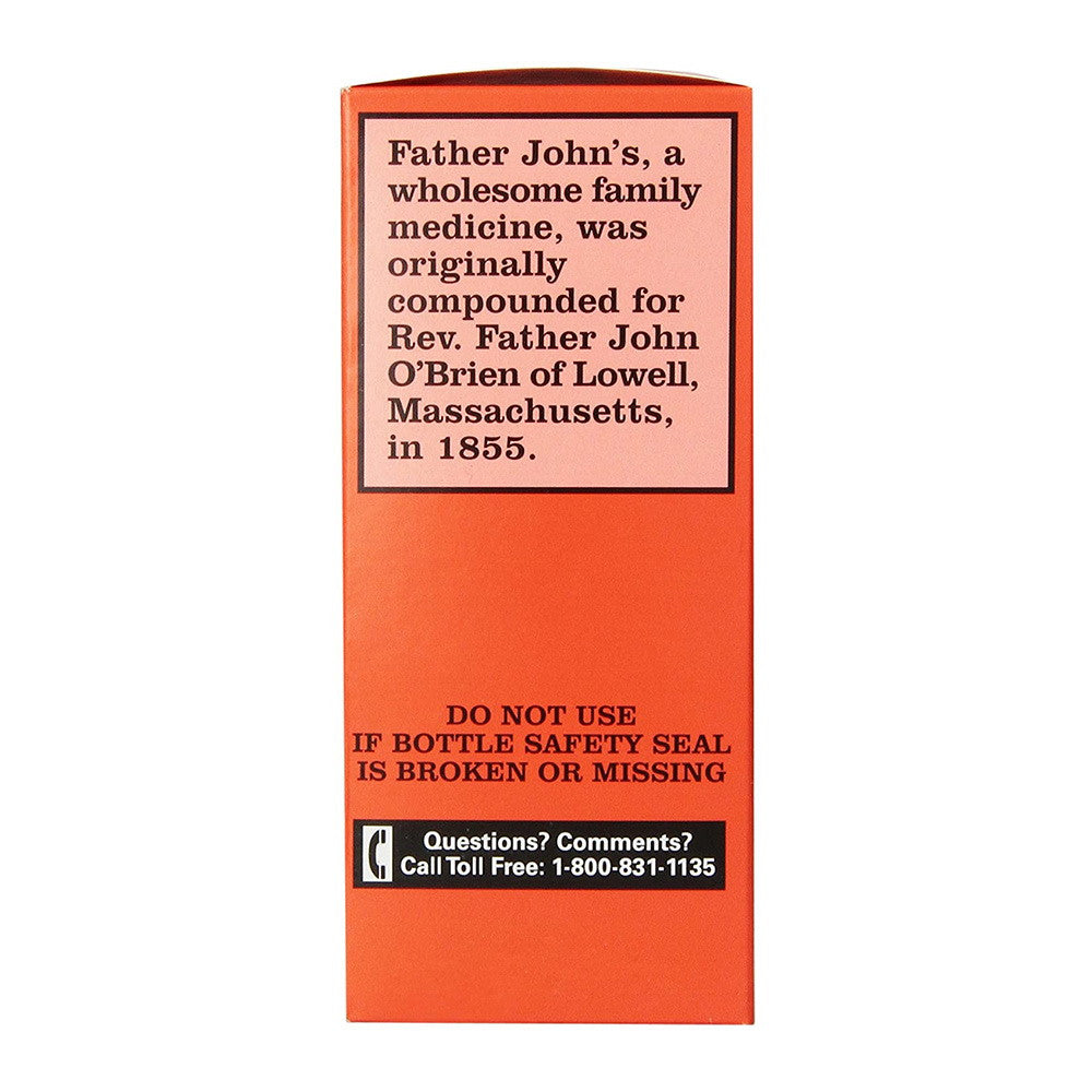 Father Johns Cough Suppressant Liquid Medicine, 8 Oz