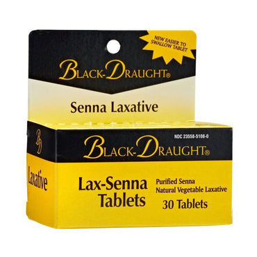 Black Draught Lax-Senna Tablets To Relieve Constipation, 30 Ea