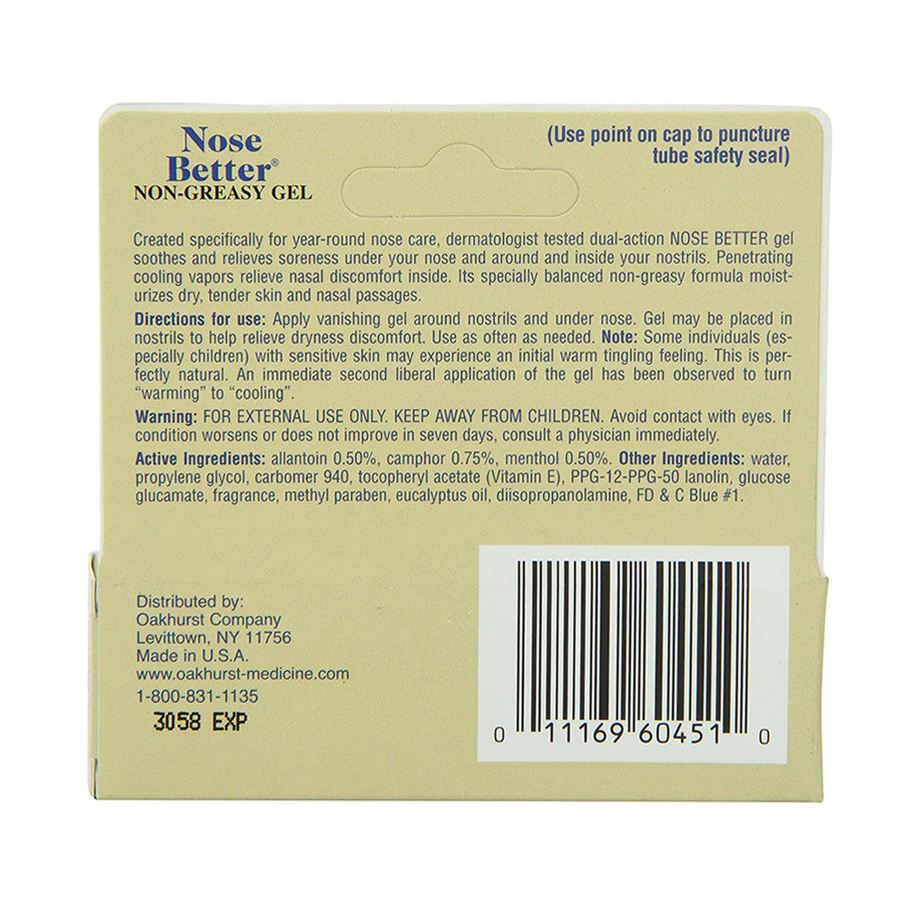 Nose Better Non-Greasy Aromatic Relief Gel, 0.46 Oz
