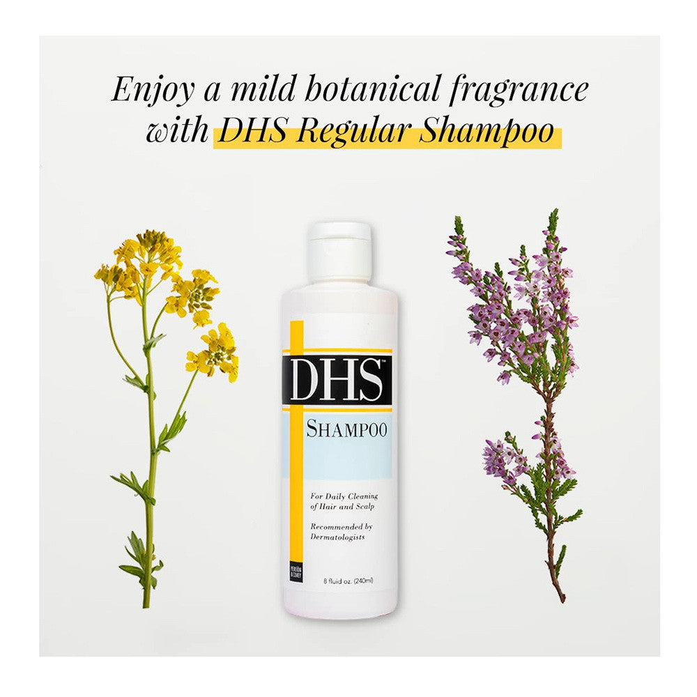 DHS Regular Hair Shampoo For Daily Cleaning Of Hair And Scalp - 8 Oz