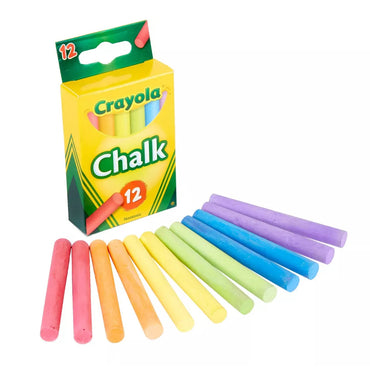Crayola Chalk, Colored, 12 Ct