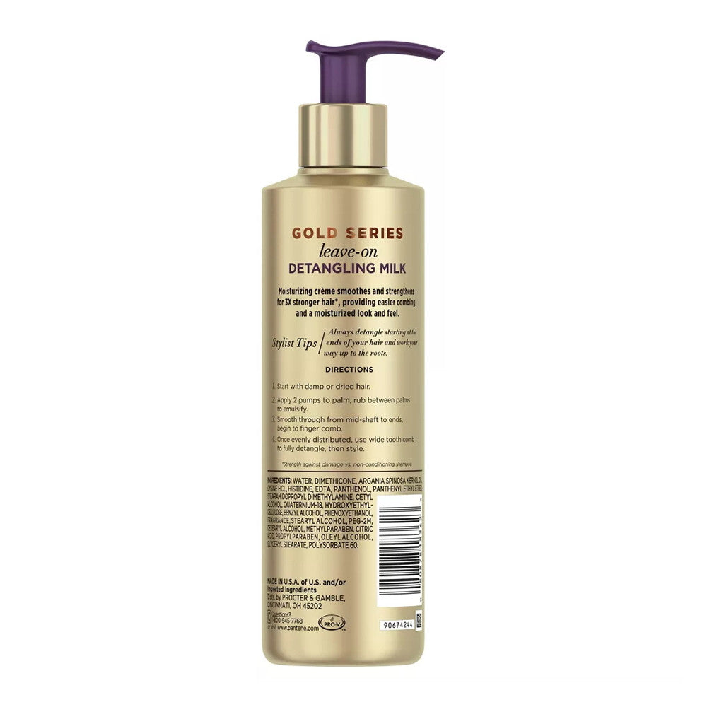 Pantene Gold Series Leave On Detangling Hair Milk, 7.6 Oz