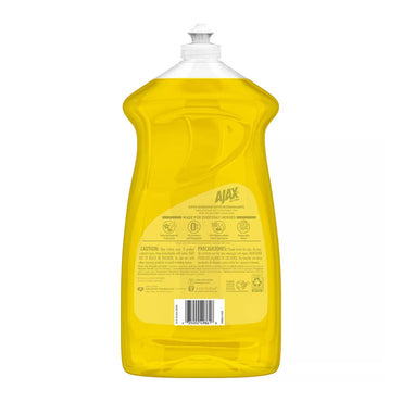Ajax Ultra Super Degreaser Dishwashing Liquid Dish Soap, Lemon, 52 Oz