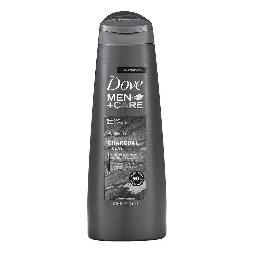Dove Men Plus Care Elements Charcoal Fortifying Shampoo, 12 Oz