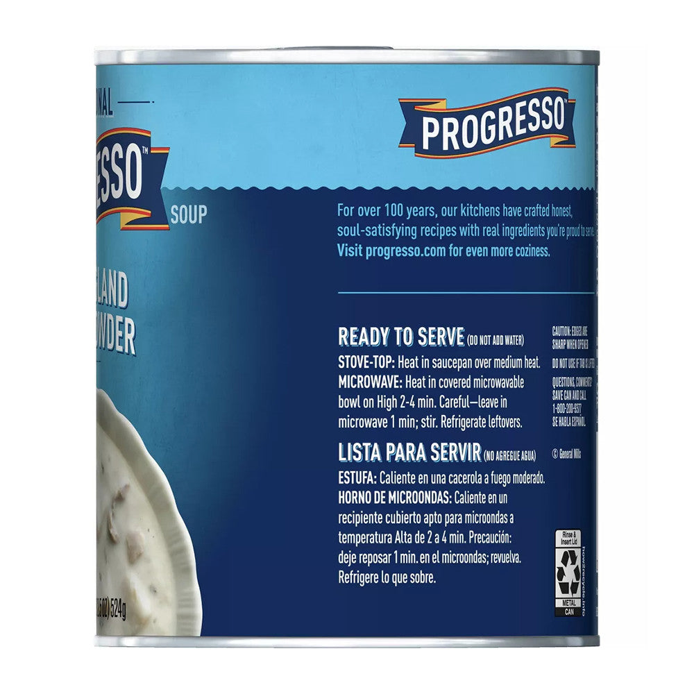Progresso Gluten Free Traditional New England Clam Chowder, 18.5 Oz