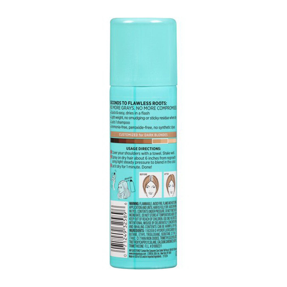 L'oreal Paris Magic Root Cover Up Gray Concealer Spray, Dark Blonde, 2 Oz