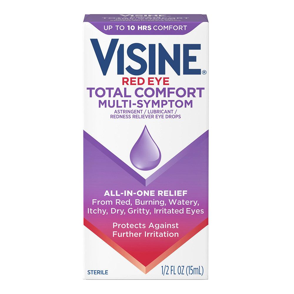 Visine Totality Multi-Symptom Relief Red Eye Drops, 0.5 Oz