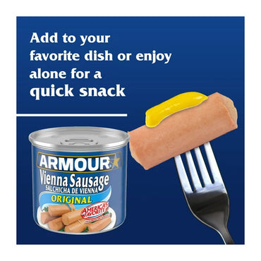 Armour Vienna Sausages Can Original - 4.6 Oz