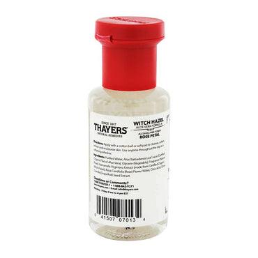 Thayers Facial Toner Witch Hazel Rose Petal with Aloe Vera, 3 Oz