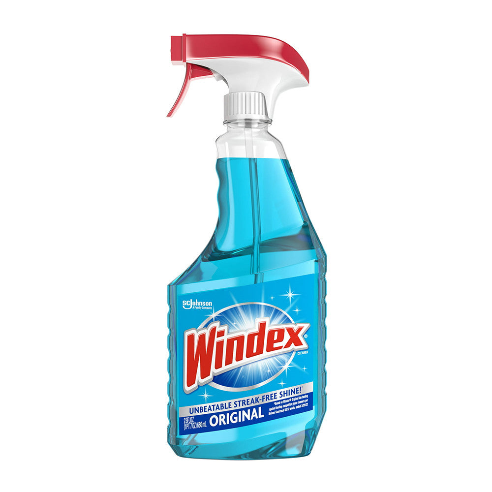 Windex Glass Cleaner Original Blue Spray Bottle, 23 Oz
