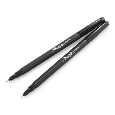 Sharpie Pens, Felt Tip Pens, Fine Point Black, 2 Ct