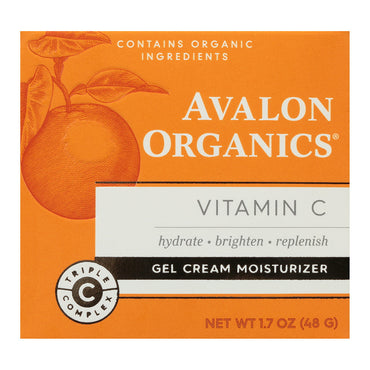 Avalon Organics Vitamin C Gel Cream Moisturizer, 1.7 Oz