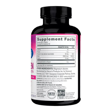 NeoCell Collagen Tablets With Vitamin C and Biotin, 180 Ct