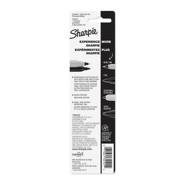 Sharpie Black Twin-Tip Permanent Marker, 1 Ea
