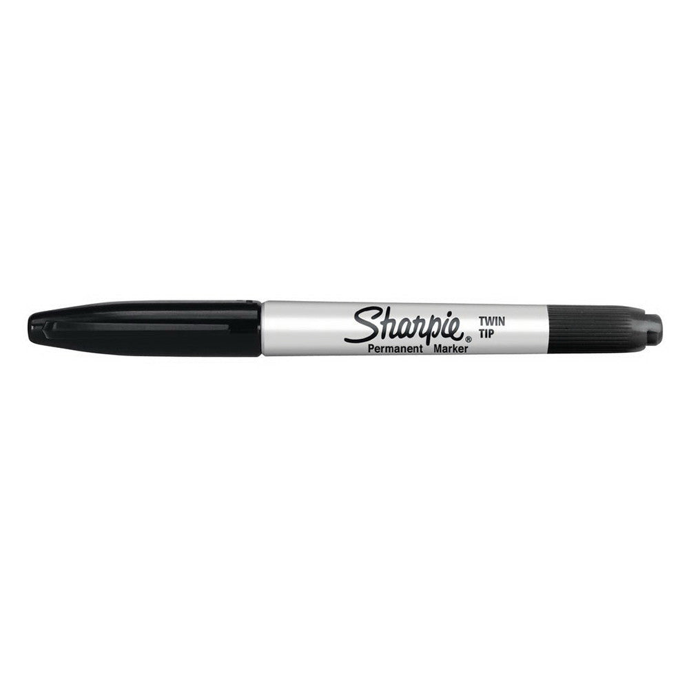 Sharpie Black Twin-Tip Permanent Marker, 1 Ea
