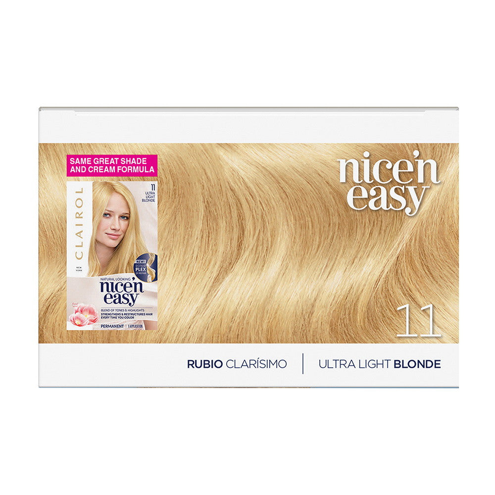 Clairol Nice 'n Easy Permanent Hair Color, 11 Ultra Light Blonde Kit, 1 Ea