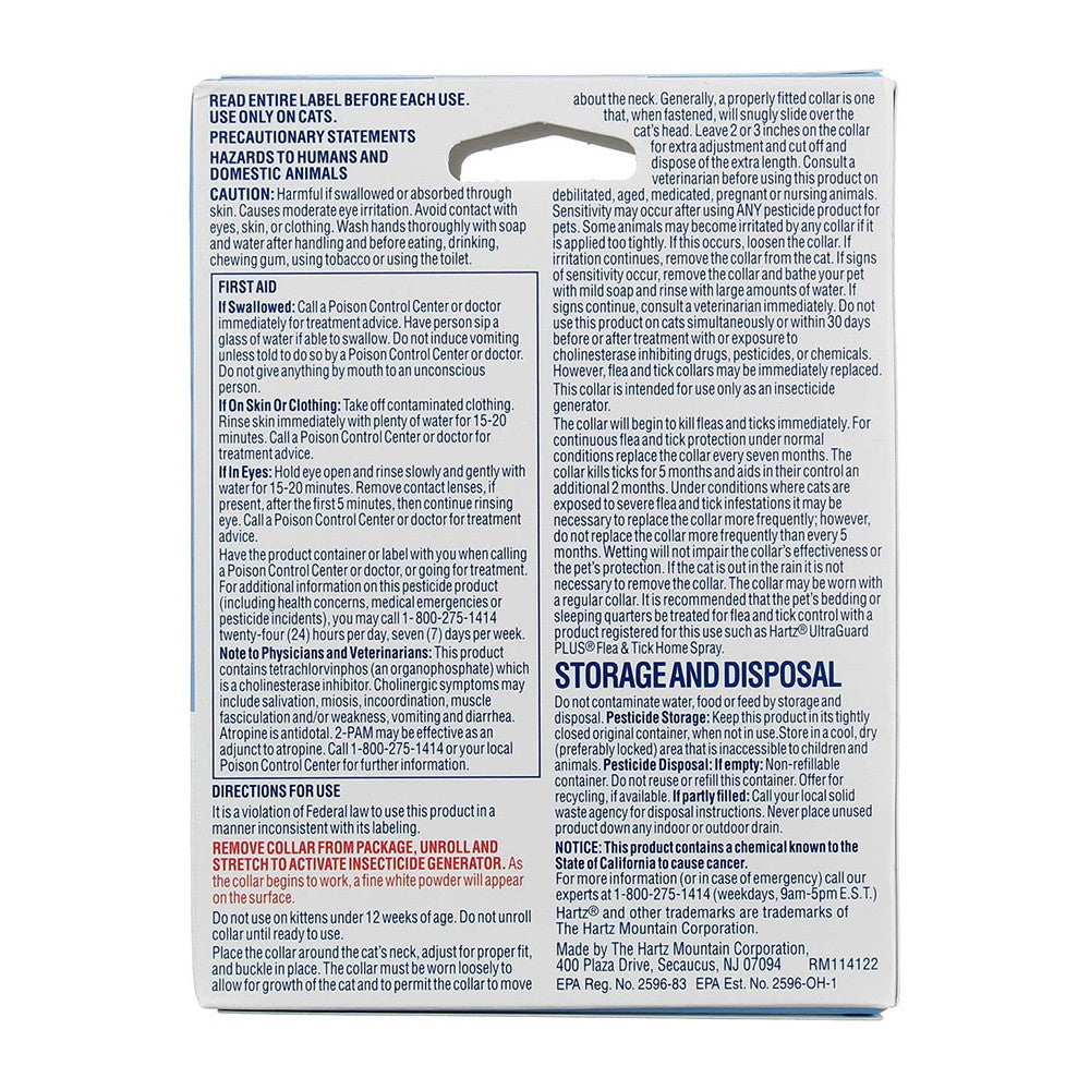 Hartz UltraGuard Reflecting Flea & Tick Cat Collar, Cats & Kittens 0.8 oz