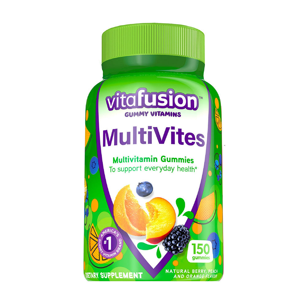 Vitafusion MultiVites Vitamin Gummies Berry, Peach And Orange, 150 Ct