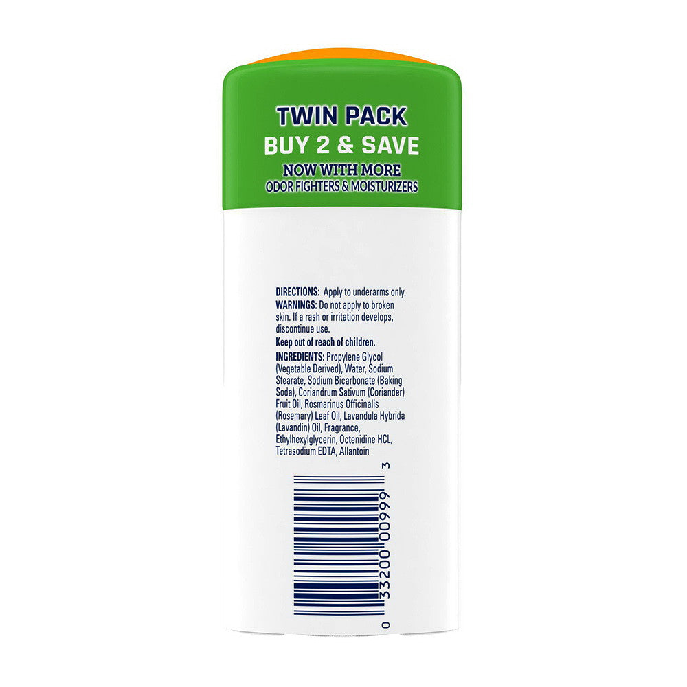 Arm & Hammer Essentials Deodorant, Rosemary Lavender, Solid Oval, Twin Pack, 2.5 Oz, 2 Ea