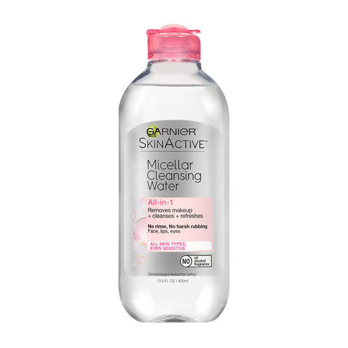 Garnier Skin Active Micellar Cleansing Water, For All Skin Types, 13.5 Oz