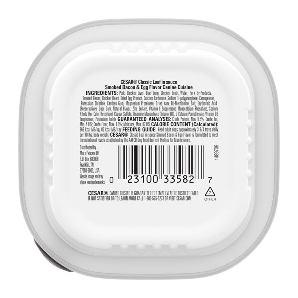 Cesar Canine Cuisine Classic Loaf in Sauce Wet Dog Food, 3.5 Oz