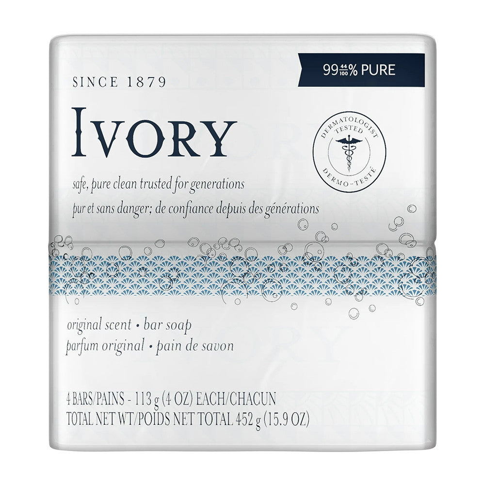 Ivory Original Soap Bath Bar - 4 Oz, 4 Ea