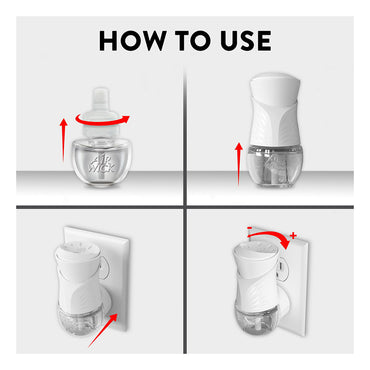 Air Wick Plug in Scented Oil Refill, Vanilla and Pink Papaya Air Freshener Essential Oils, 2 Ct