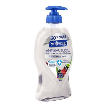 Softsoap Antibacterial Liquid Hand Soap, White Tea and Berry Fusion, 11.25 Oz