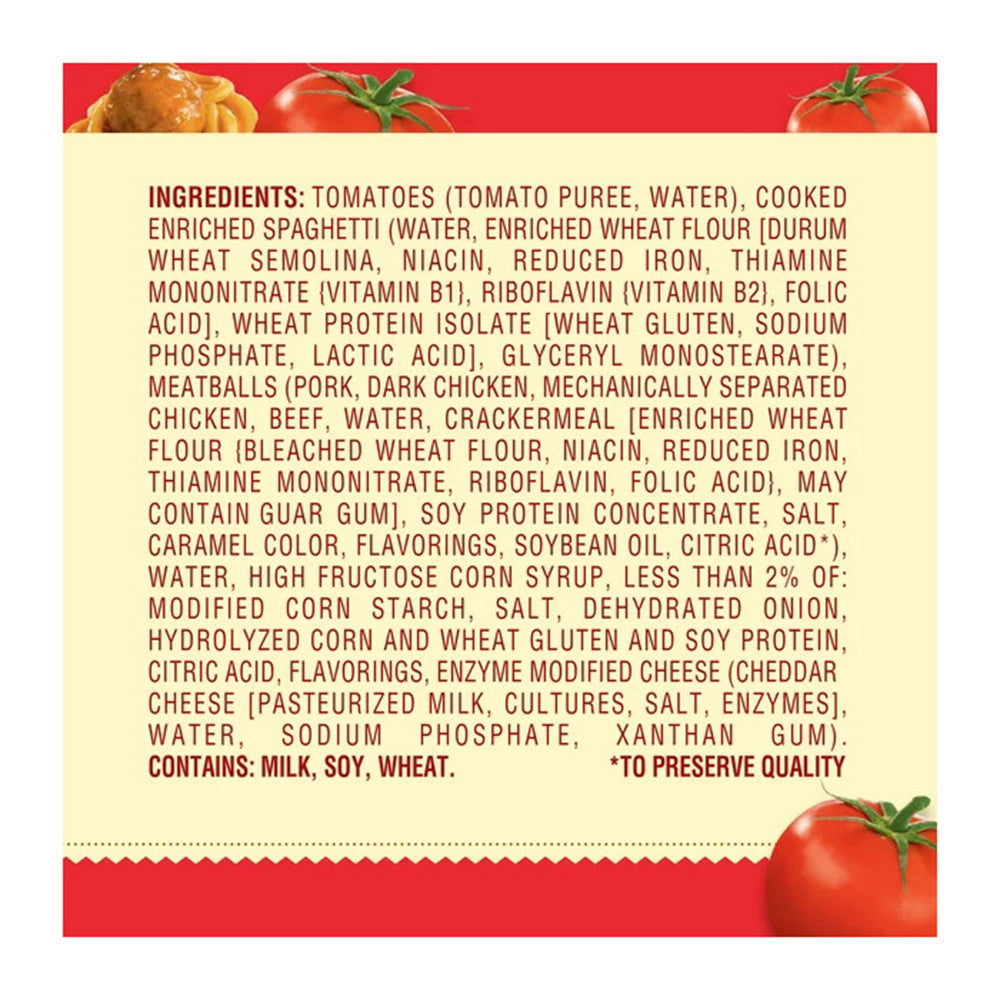 Chef Boyardee Spaghetti and Meatballs, 14.5 Oz