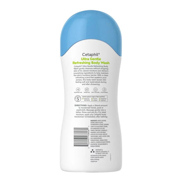Cetaphil Ultra Gentle Body Wash Refreshing Scent, for Sensitive Skin, 16.9 Oz