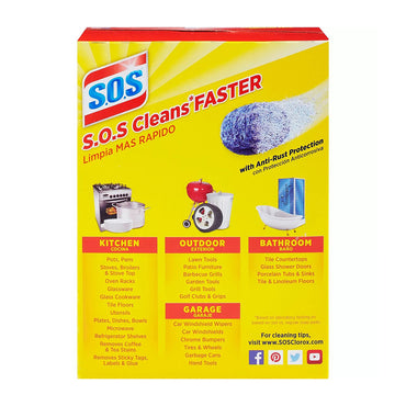 Clorox S.O.S Steel Wool Soap Reusable Pads, 18 Ea