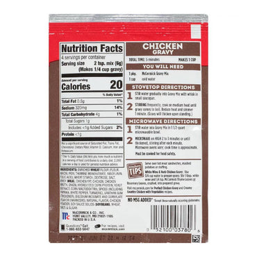 McCormick Chicken Gravy Mix, 0.87 Oz