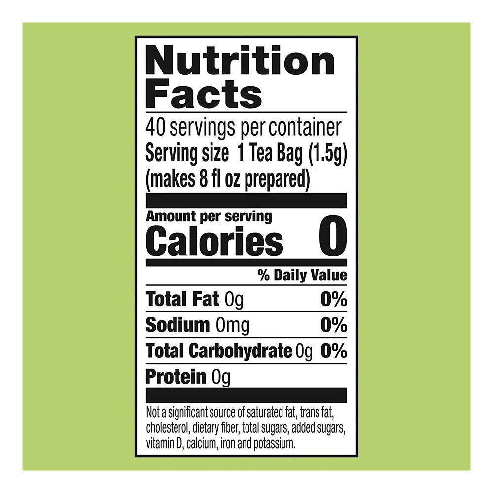 Lipton Green Tea Bags, Decaffeinated, (40 ct/pack)