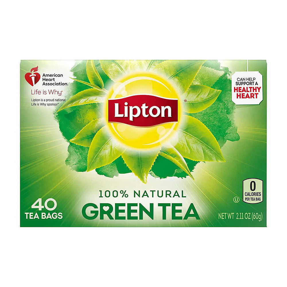 Lipton Green Tea Bags, Decaffeinated, (40 ct/pack)