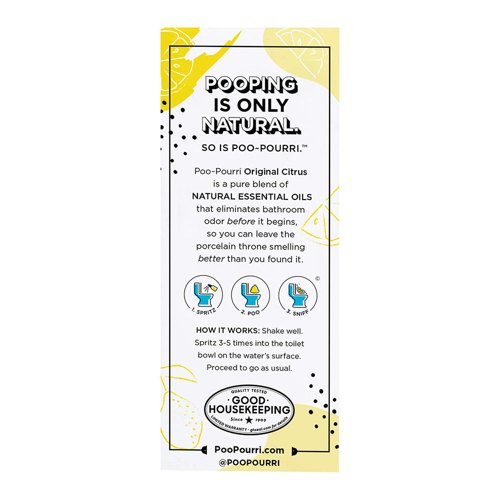 Poo-Pourri Before-You-Go Original Citrus Toilet Spray, 2 Oz