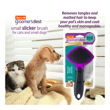 Hartz Groomers Best Slicker Brush For Cats and Small Dogs, 1 Ea