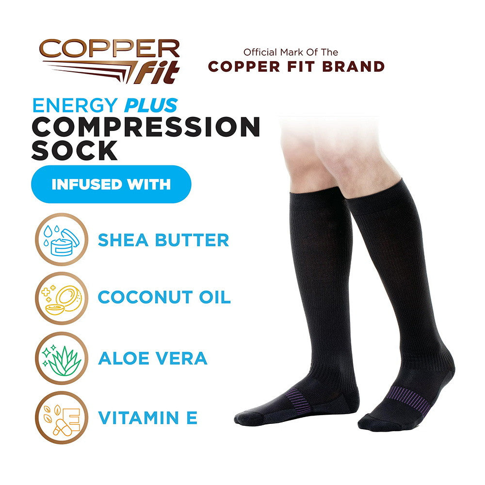 Copper Fit Compression Hydrating Socks Small/Medium - 1 Pair