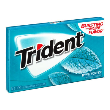 Trident Wintergreen Sugar Free Gum, 14 Ct