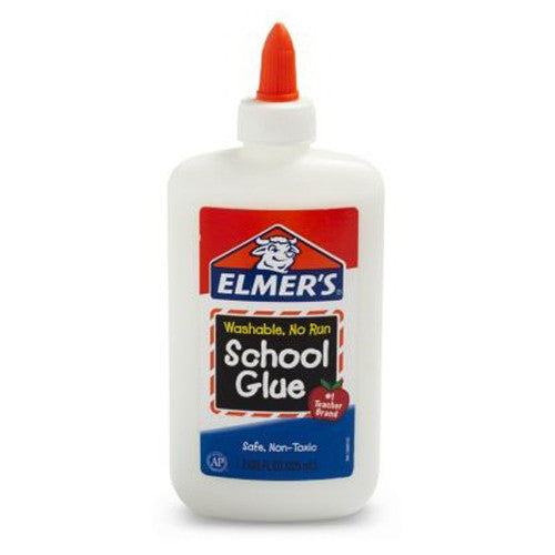 Elmers Washable No Run Liquid School Glue, 7.625 Oz