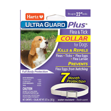 Hartz UltraGuard Plus Flea And Tick Collar For Dogs, 1 Ea