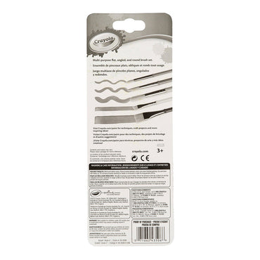 Crayola Arts And Craft Brushes, Assorted 1 ea