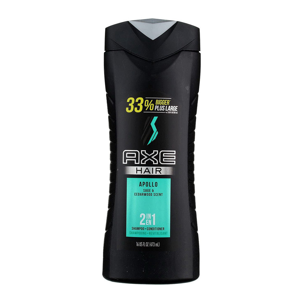 AXE 2 in 1 Apollo Sage Cedarwood Scent Shampoo and Conditioner, 16 Oz