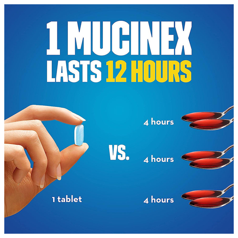 Mucinex 600 Mg Extended Release Bi-Layer Tablets - 100 Ea