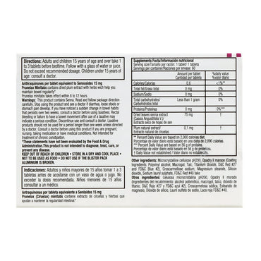 Prunelax Ciruelax Minitabs Natural Laxative Dietary Supplement Tablets, 60Ct