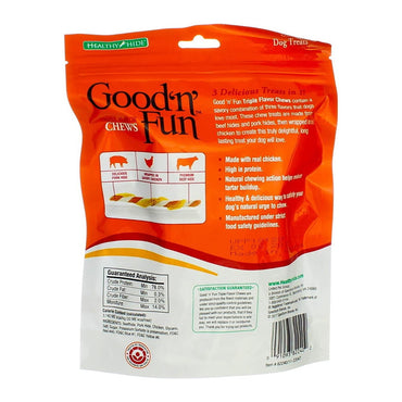 Good 'N' Fun Triple Flavor Twist Chews for Dogs, 22 Count,